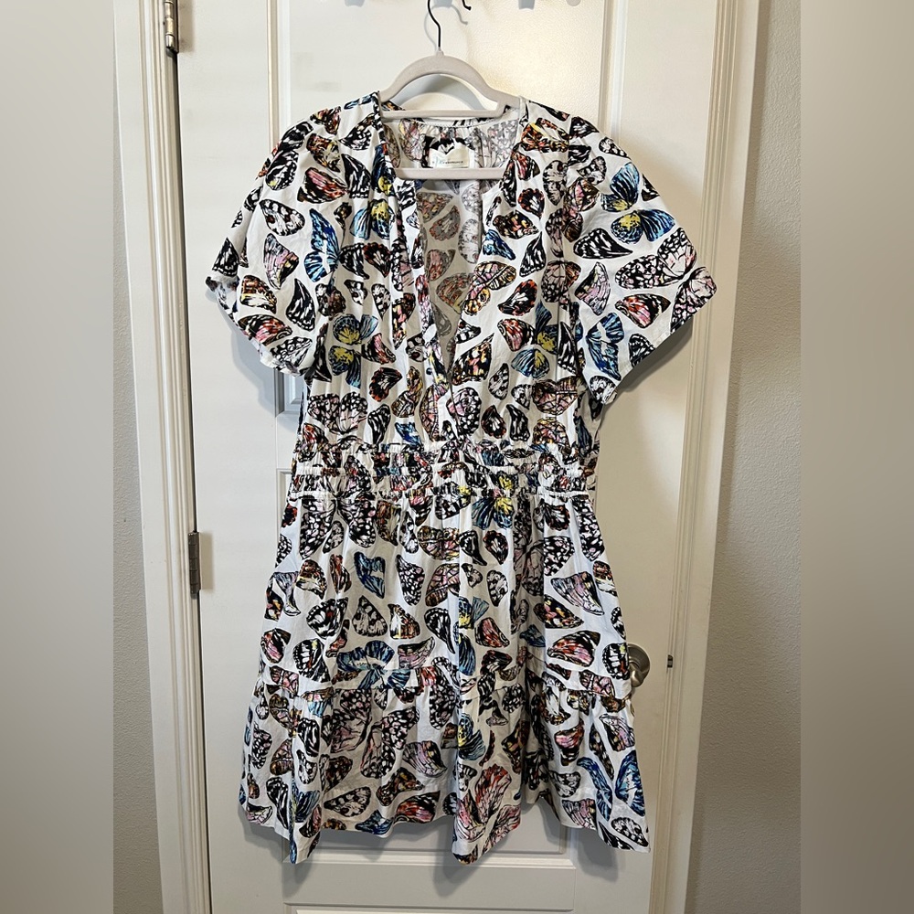 Anthropologie The Somerset Butterfly Mini Dress size 2X